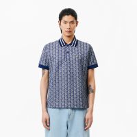 Мужское поло Lacoste классического кроя с монограммой