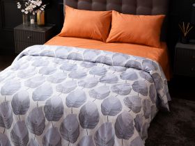Постельное белье Modico Blue Orange/Модико (синие листья)