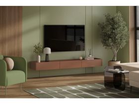 ТВ-тумба подвесная Дигарс 213x21 Терракотовый
