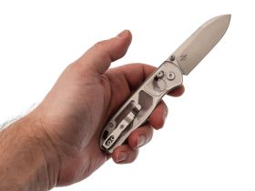 Складной нож Kizer Drop Bear, сталь Nitro V, компактный EDC, рукоять акрил