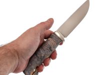 Рыбацкий нож Панцуй, сталь M398, рукоять кап березы