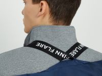 Пуховое полупальто с воротником-стойкой