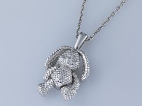 Классическая подвеска из серебра э0612пд05220105_white