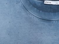 Футболка с градиентом и стразами, Синий