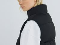 Утеплённый стёганый жилет, Черный