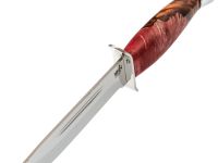 Нож Финка, сталь 95х18, рукоять кап клена/акрил