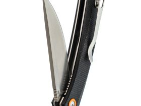 Складной нож Five Knives 21, сталь D2, рукоять микарта, черный