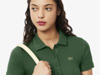 Женское поло Lacoste приталенного кроя из органического хлопка