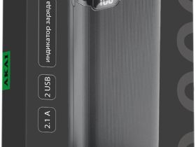 Портативное зарядное устройство Akai BE-20000 20000mAh Чёрный