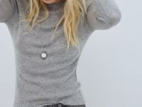 Вязаный джемпер с шерстью, Серый