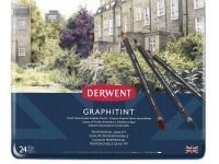 Набор карандашей акваграфитных Derwent "Graphitint" 24 шт в металле