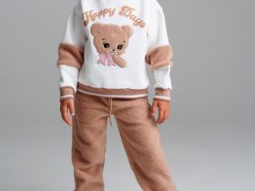 Комплект трикотажный для девочек: толстовка, брюки для эпизодической носки