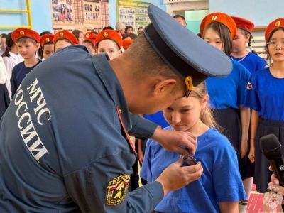 Пятиклассники Нижне-Бестяхской средней школы вступили в отряд юных спасателей МЧС