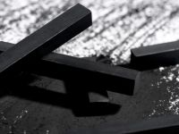 Уголь прессованный Малевичъ экстра мягкий, набор квадратных мелков, 3 шт