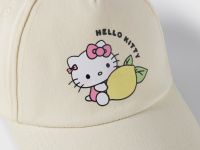 Жёлтая бейсболка с принтом Hello Kitty для девочки Глория Джинс