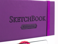 Скетчбук для графики и маркеров Малевичъ "White Swan Bristol" фиолетовый А5 50 л 180 г