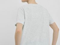 Футболка с цветочным принтом, Серый