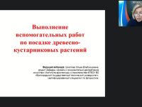 Международный вебинар "Выполнение вспомогательных работ по посадке древесно-кустарниковых растений"