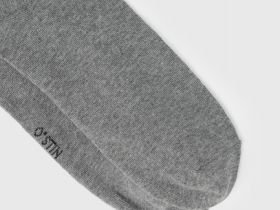 Высокие носки в рубчик, Серый