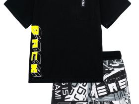 Комплект трикотажный для мальчиков: фуфайка (футболка), шорты