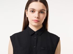 Женская рубашка Lacoste из льна и тенселя