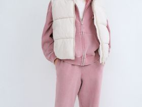 Утеплённый жилет для девочек, Белый