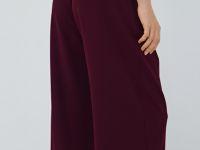 Широкие брюки с эластичным поясом, Фиолетовый