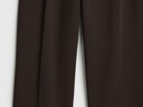 Широкие брюки с ремнём, Коричневый