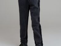 Брюки текстильные джинсовые утепленные флисом для мальчиков