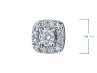 Пусеты из белого золота э4712пс11210954