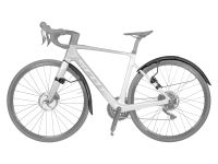 Комплект крыльев для шоссейных велосипедов Topeak TetraFender R1/R2 Set (черный)