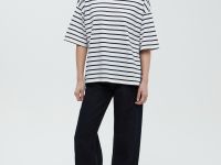 Футболка в полоску свободного силуэта