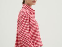 Рубашка свободного силуэта в клетку