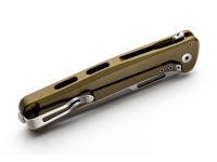 Складной нож LionSteel Skinny Aluminium, сталь MagnaCut, рукоять алюминий/микарта, зеленый