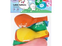 Воздушные шары MESHU "Kids friends" 10 шт., М12/30 см, пастель, ассорти