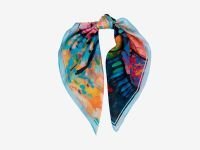 Платок Кандинский "Зимний пейзаж" 90х90 мм