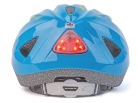 Шлем подростковый Author Flash с активным фонарем (розовый / синий 51 - 55 см)