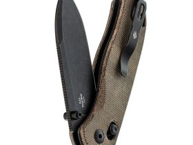 Складной нож Kizer Drop Bear Black, сталь 154CM, рукоять микарта