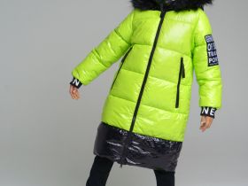 Шапка вязаная с отворотом для девочки