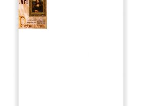 Холст на подрамнике грунтованный Реалистик мелкозернистый 80x80 см