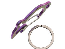 Карабин-мультитул Sanrenmu CZ01U, алюминий, фиолетовый