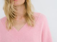 Джемпер из мягкой пряжи с шерстью, Розовый