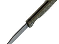 Складной нож Daggerr Leprechaun olive BW DL, сталь 8Cr14MoV, рукоять FRN