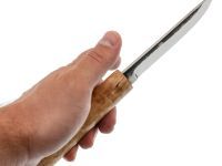 Нож Ханты-Манси, сталь Х12МФ, рукоять карельская береза