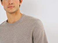 Вязаная футболка из пряжи, Бежевый