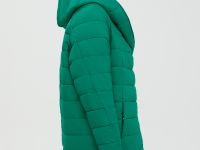 Утепленное полупальто с капюшоном