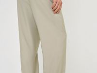 Широкие брюки из вискозы, Бежевый