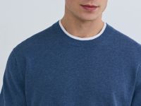 Джемпер с имитацией футболки, Синий