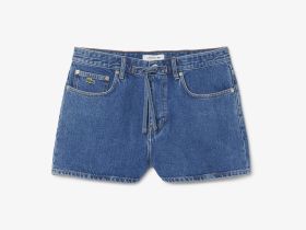 Женские джинсовые короткие шорты Lacoste
