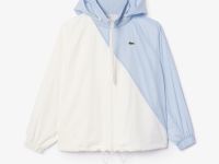 Женская объемная спортивная куртка Lacoste с капюшоном